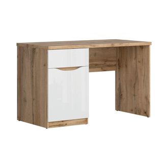 Petits Meubles Escritorio 1 caj&oacute;n 1 puerta tableros de aglomerado laminados blanco