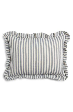Nordstrom Stripe Linen Accent Pillow in Blue Chip Multi at Nordstrom