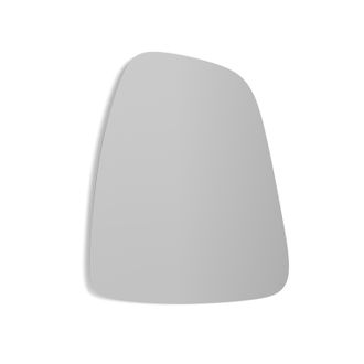 HERDASA Espejo De Pared Asim&eacute;trico, De La Colecci&oacute;n Singular, Fabricado En Mdf Lacado En Color Nogal Claro