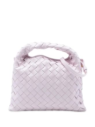 Bottega Veneta 2012-2025 Mini Calfskin Intrecciato Hop satchel - women - Calf Leather - One Size - Pink