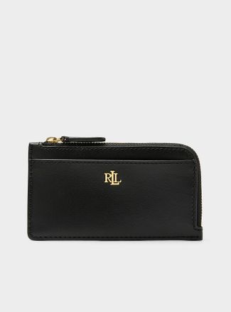Lauren Ralph Lauren Womens Solid zipped minimalist card holder