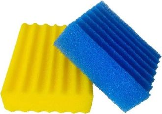 OEM Filtro Para Estanque, Compatible Con El Filtro De Estanque Sensenger, Compatible Cbf, 1 Espuma Azul Gruesa 1 Espuma Amarilla Fina, 23 X 20 X 8 Cm