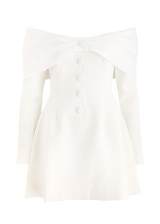 Odd Muse The Ultimate Muse Bow Mini Dress - White - XL (UK14)