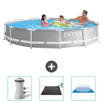 Intex Piscina Prism Frame Redonda - 366x76 Cm - 6-piezas Scb79