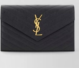 Saint Laurent kate leather clutch bag