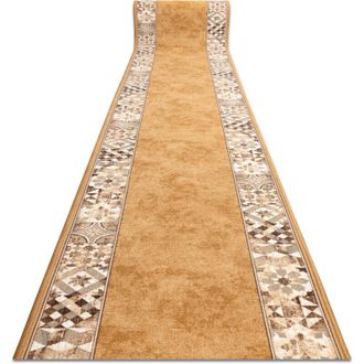 RugsX Alfombra De Pasillo Con Refuerzo De Goma Murcia Azulejos De Lisboa, Marco, Antideslizante Color Cobre 80cm Orange 80x920 Cm