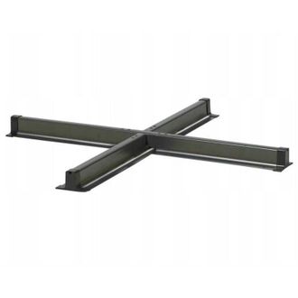Platinum Base en cruz para sombrilla 100x100 cm PLATINO negro Homms