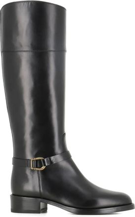 Sartore 40mm buckle-strap leather boots - women - Calf Leather/Calf Leather/Calf Leather - 37.5 - Black