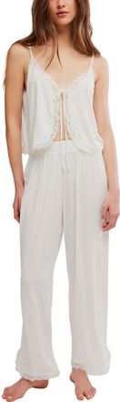 Free People Sleepless Summer Pajamas in Late Snow Combo at Nordstrom, Size X-Large