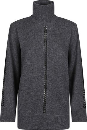 P.A.R.O.S.H. Liller Turtle Neck Long Sleeve Sweater - Dames - Coltruien - Grijs - XS - Truien & Vesten