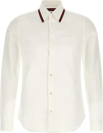 Gucci White Regular Solid Shirt