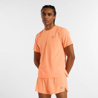 New Balance Uomo Race Day Ultra Light T-Shirt in Arancia, Politessuto, Taglia XL