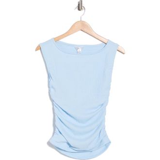 Vigoss Textured Boatneck Tank in Baby Blue at Nordstrom Rack, Size X-Large