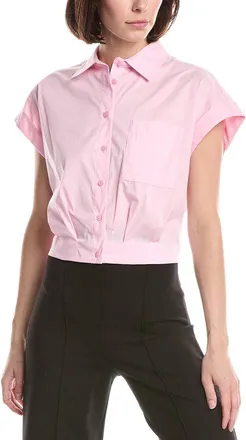 Kenneth Cole Drop Shoulder Solid Poplin Shirt