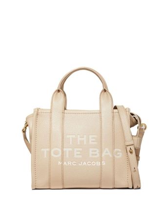 Marc Jacobs The Leather Tote kleine shopper - Beige