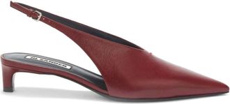 Jil Sander Slingback Pumps - Dames - Pumps - Rood - 37 EU - Leer - Schoenen