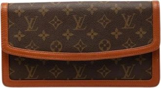 Louis Vuitton Pre-owned Clutches, female, Brown, Size: ONE SIZE Pre-owned Pochette Dame PM