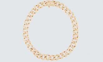 Shay Jewelry 18kt gold chain bracelet with diamonds
