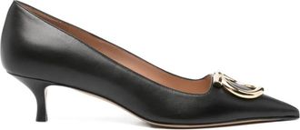 Ferragamo Black Slip On Pumps