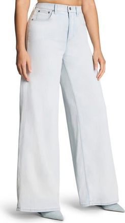 Spanx Lightweight Super Wide Leg Jeans in Sea Breeze at Nordstrom, Size 3X