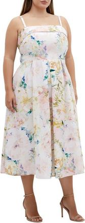 City Chic Garden of Love Fit & Flare Dress at Nordstrom, Size Xs