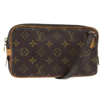 Louis Vuitton Pre-owned Cross Body Bags, female, Brown, Size: ONE SIZE Pre-owned Canvas Cross Body Bag