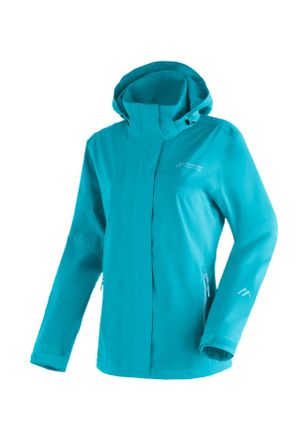 Maier Sports Regenjacke MAIER SPORTS Metor rec W, Damen, Gr. 19, blau (t&uuml;rkis), 100% Polyester, Jacken Regenjacke, Damen Jacke mit Kapuze, Windjacke wasserdicht at