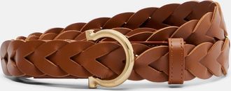 Ferragamo Gancini braided leather belt