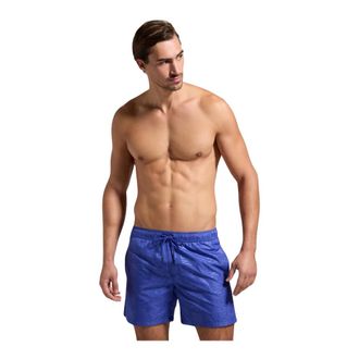Dirk Bikkembergs Badmode, Heren, Blauw, M, Polyester, Logo Patroon Zwemshorts
