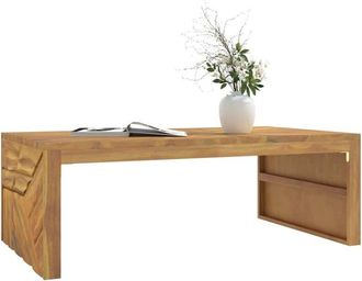 vidaXL Mesa De Centro Madera Maciza De Teca 110x60x38 Cm Vidaxl