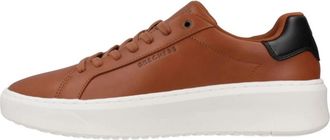 Skechers Court Break Suit Sneaker - Heren - Sneakers - Bruin - 41 EU - Leer - Schoenen