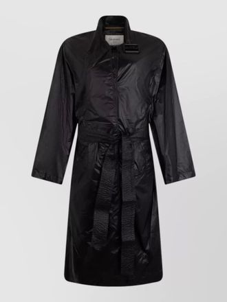 Saint Laurent belted long trench coat