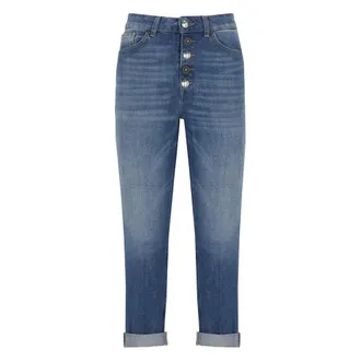 Dondup Cropped Jeans, female, Blue, Size: W25 Koons Jeans