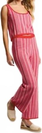 Lisa Todd Sun Kissed Pant In Lipstick Combo