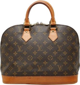 Louis Vuitton Brown Coated/Waterproof Canvas Alma Pm M51130 (Authentic Pre- Loved)