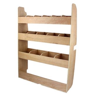MonsterShop Estanter&iacute;a Madera Para Furgoneta Ford Transit 102x30x136cm Van Racking Sistema Almacenamiento Profesional Para Constructores Electricistas Carpinteros