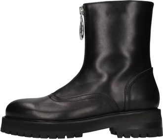 Dondup Leren enkellaarzen - Dames - Enkellaarsjes - Zwart - 40 EU - Leer - Schoenen