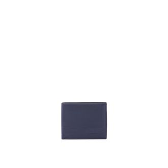 Sergio Tacchini Portafoglio sottile in pelle - - Accessories - Uomo - Blu - ONE SIZE