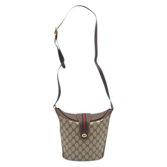 Gucci Pre-owned Bucket Bags, female, Brown, Size: ONE SIZE Pre-owned Plastic Bucket Bag