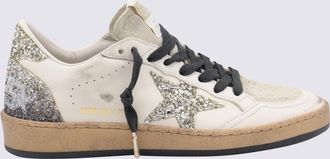Golden Goose Beige Leather Ball Star Sneakers