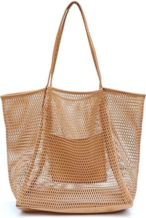 Generic Cocoarm Mesh Beach Bag Black, Quick Drying Material, Casual Stylish Tote for Beach and Pool 17.3x15.7x5 Inch (Cocoarmcwxa5k7eg2-220706SU01-4)