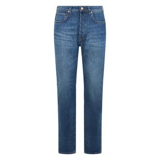 Slowear Slim-fit Jeans, male, Blue, Size: W35 Straight Jeans in Elastic Cotton