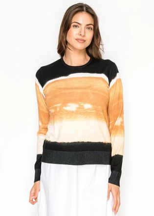 YAL New York Camel Gradient Knit Sweater