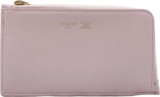 Celine Pink Leather Coin Purse/Coin Case (Pre-Owned)