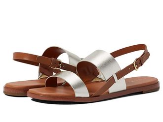 Cole Haan Flynn Flat Sandal Womens Shoes Gold/Honey : 8.5 B - Medium, Leather