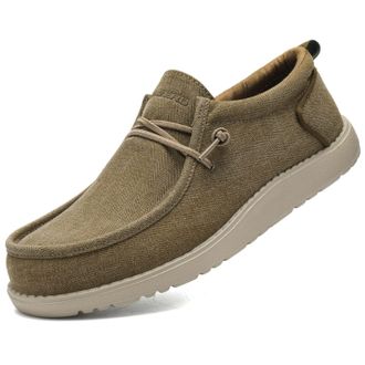 Itazero Men Extra Wide Shoes - 4E to 5E Wide Toe Box Shoes for Men XX Wide Width Swollen Feet - Mens Loafers & Slip-ons with Arch Support Insole for Plantar F