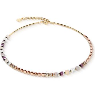Coeur de Lion Precious Fusion Offset Necklace in Blush at Nordstrom