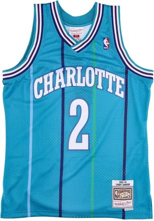 Mitchell & Ness Larry Johnson NBA Swingman Jersey - Heren - Fitness - Blauw - XL - Polyester - Fitness