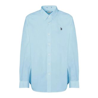 U.S.Polo Association ZAM Camicia - Heren - Casual Overhemden - Blauw - 2XL - Overhemden
