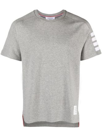 Thom Browne Grey 4Bar Logo T-shirt